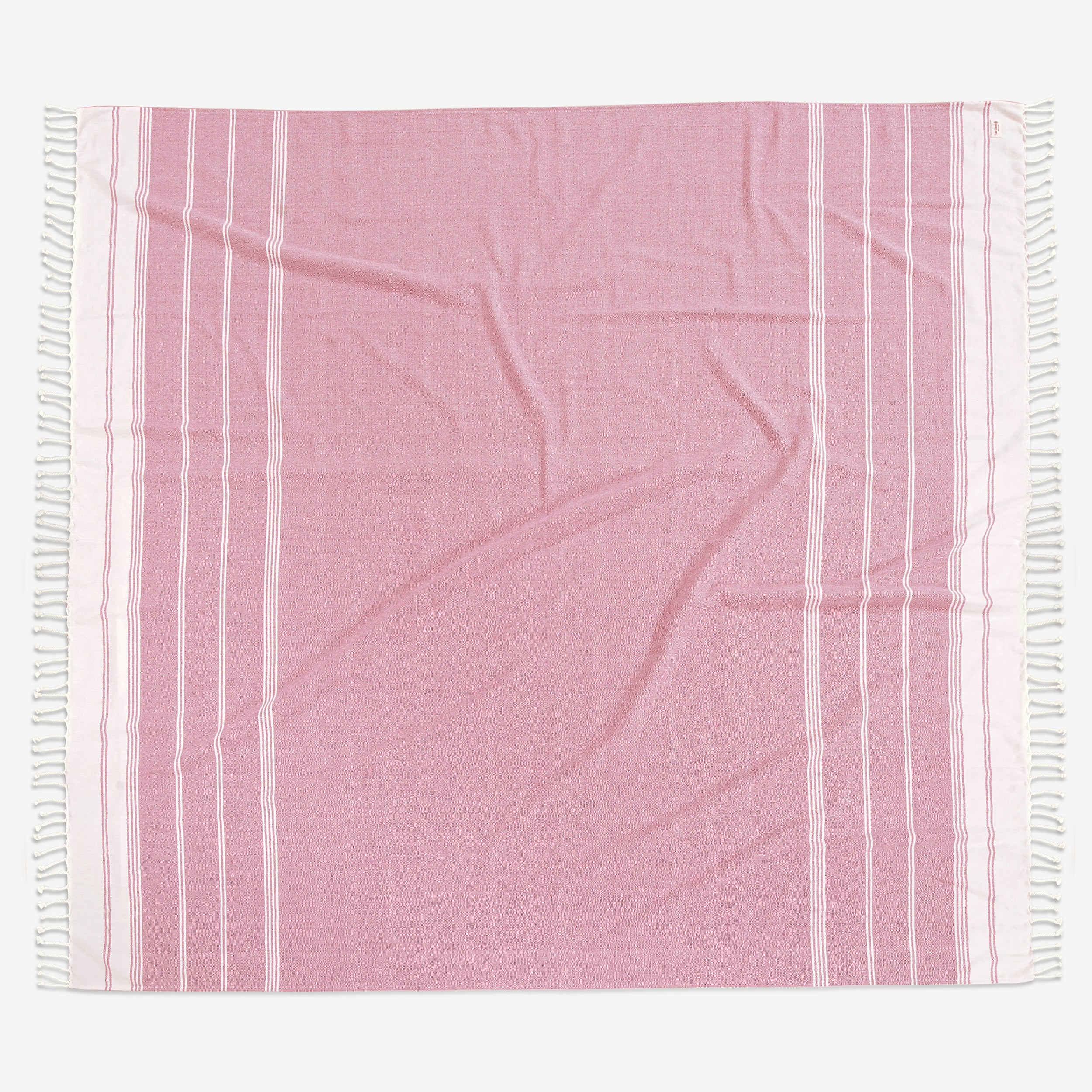 Turkish Towel Beach Blanket - Candy Pink