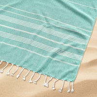 Turkish Towel Beach Blanket - Hunter Green