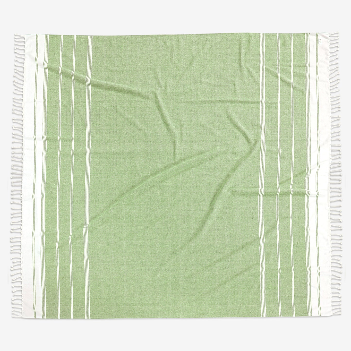 Turkish Towel Beach Blanket - Jade Lime