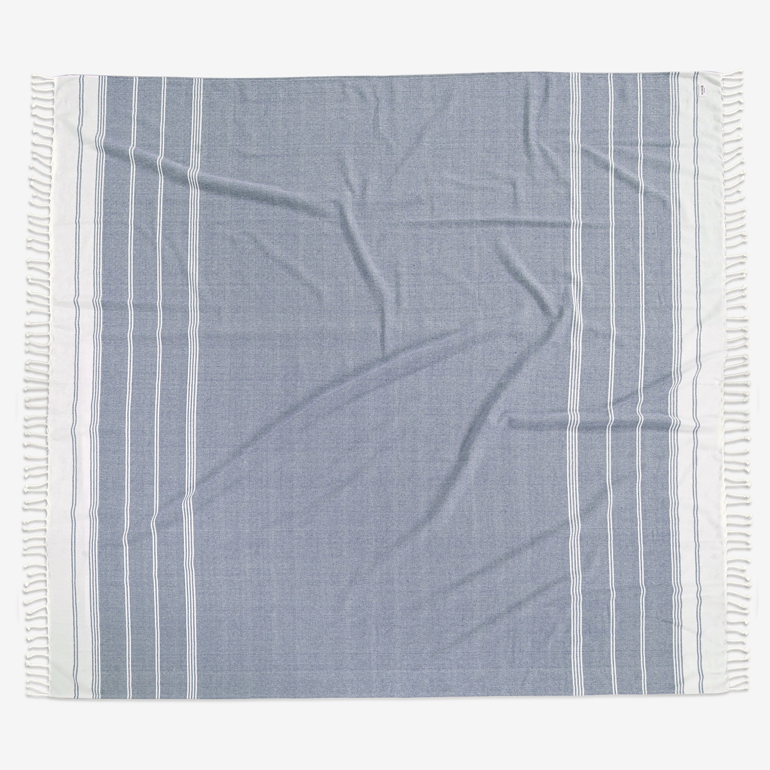 Turkish Towel Beach Blanket - Navy Blazer