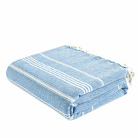 Turkish Towel Beach Blanket - Sky Blue