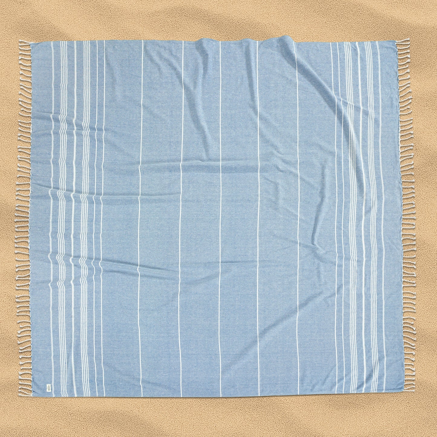 Turkish Towel Beach Blanket - Sky Blue