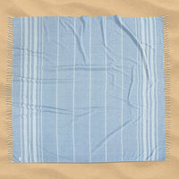 Turkish Towel Beach Blanket - Sky Blue