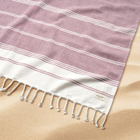 Turkish Towel Beach Blanket - Wistful Mauve