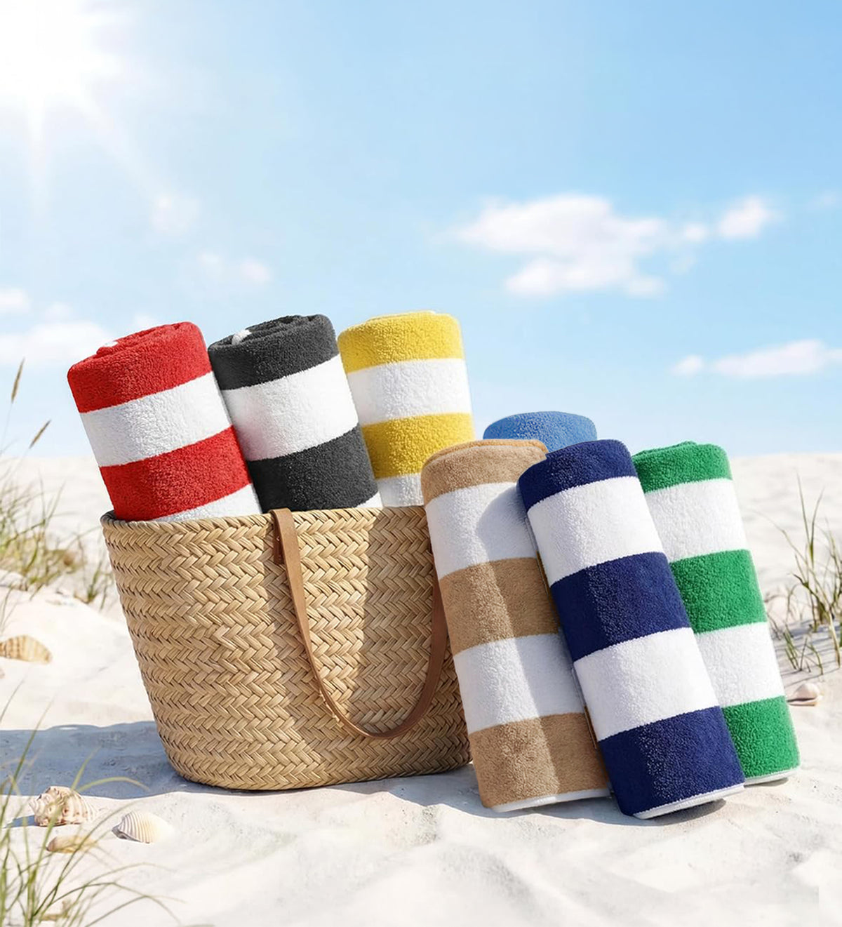 Cabana Beach Towels - Set of 8 - Gazebo