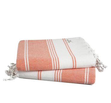 Set of 2 100% Cotton Diamond Turkish Beach Towels - Bird of Paradise