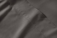 100% Organic Washed Cotton Sheet Set - Charcoal