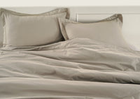 100% Organic Washed Cotton Quilt Cover Set - Linen