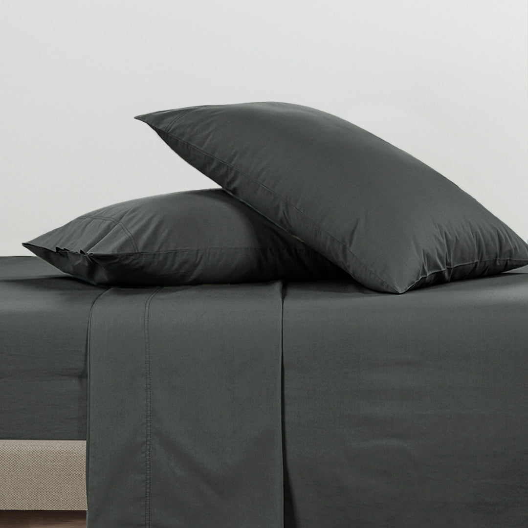 Everyday Cotton Sheet Set - Charcoal