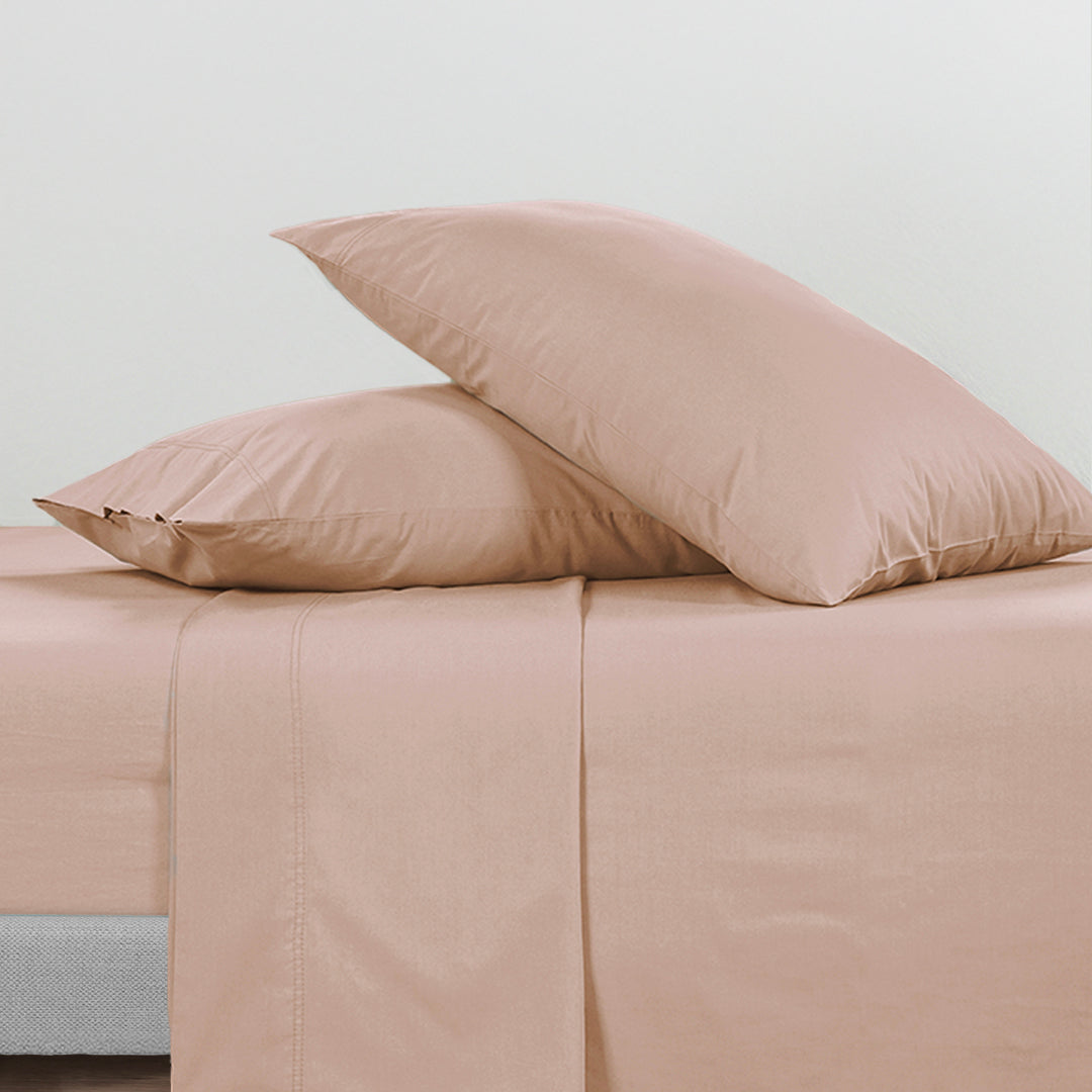 Everyday Cotton Sheet Set - Sepia Rose