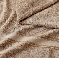 18 Piece 100% Cotton Towel Set 550GSM - Taupe