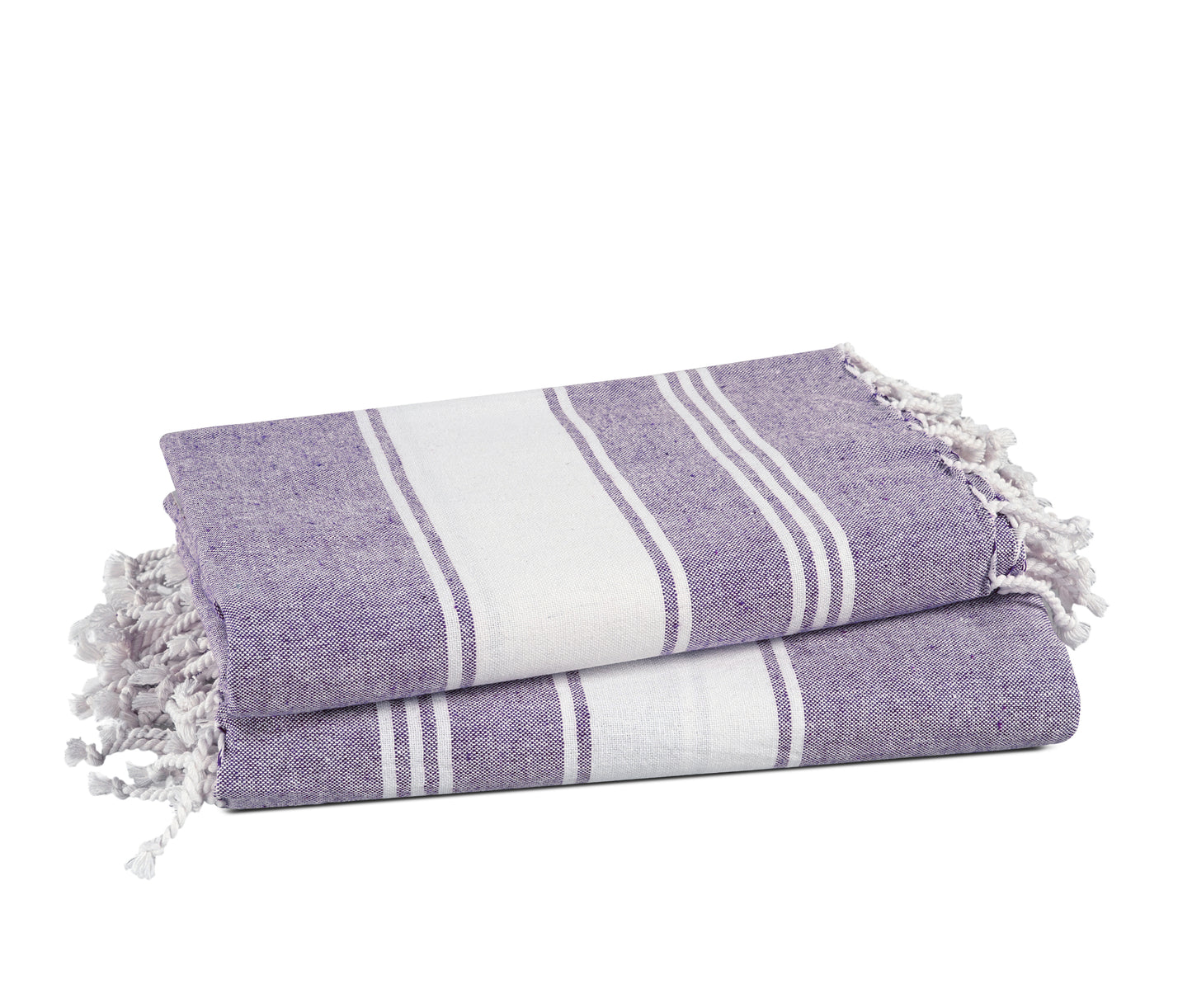 Set of 2 100% Cotton Chambray Turkish Beach Towels - Day Break