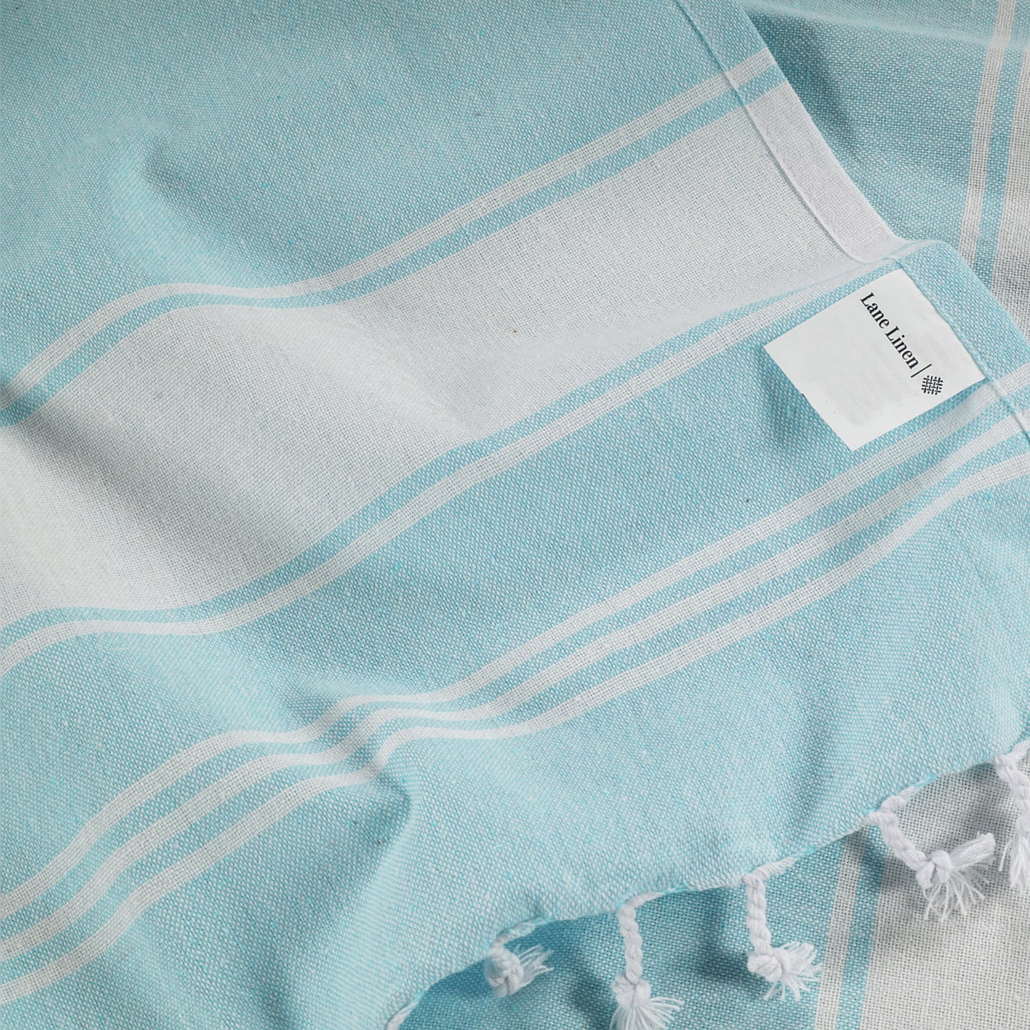 Set of 6 Chambray Turkish Beach Towels - Classic
