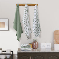 Set of 12 Multiweave Kitchen Towels - Olive