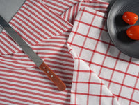 Set of 12 Multiweave Kitchen Towels - Red