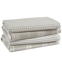 Set of 4 Multiweave Kitchen Towels - Grey