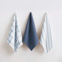 Set of 12 Multiweave Kitchen Towels - Indigo