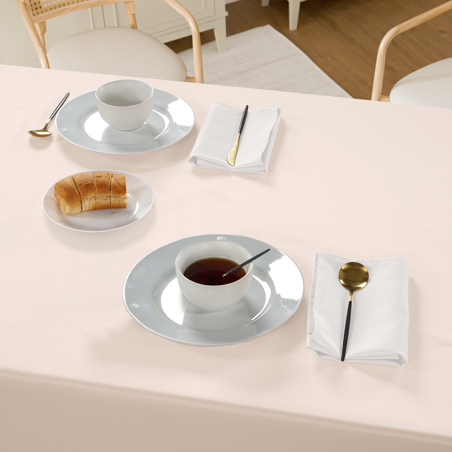 Set of 6 Napkins 50x50cm - White