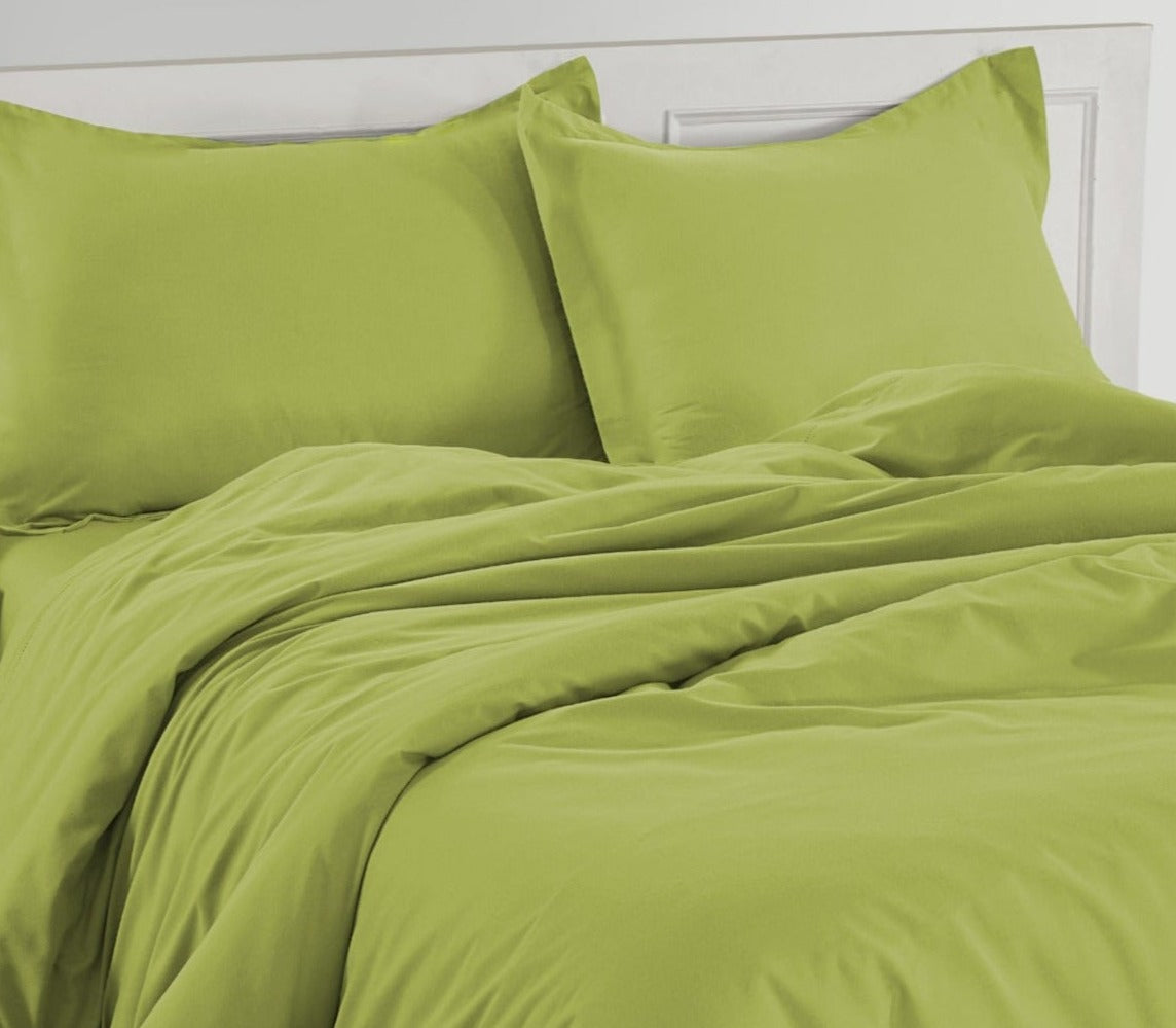 100% Organic Washed Cotton  Quilt Cover Set - Fern