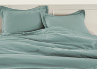 100% Organic Washed Cotton  Quilt Cover Set - Iceberg