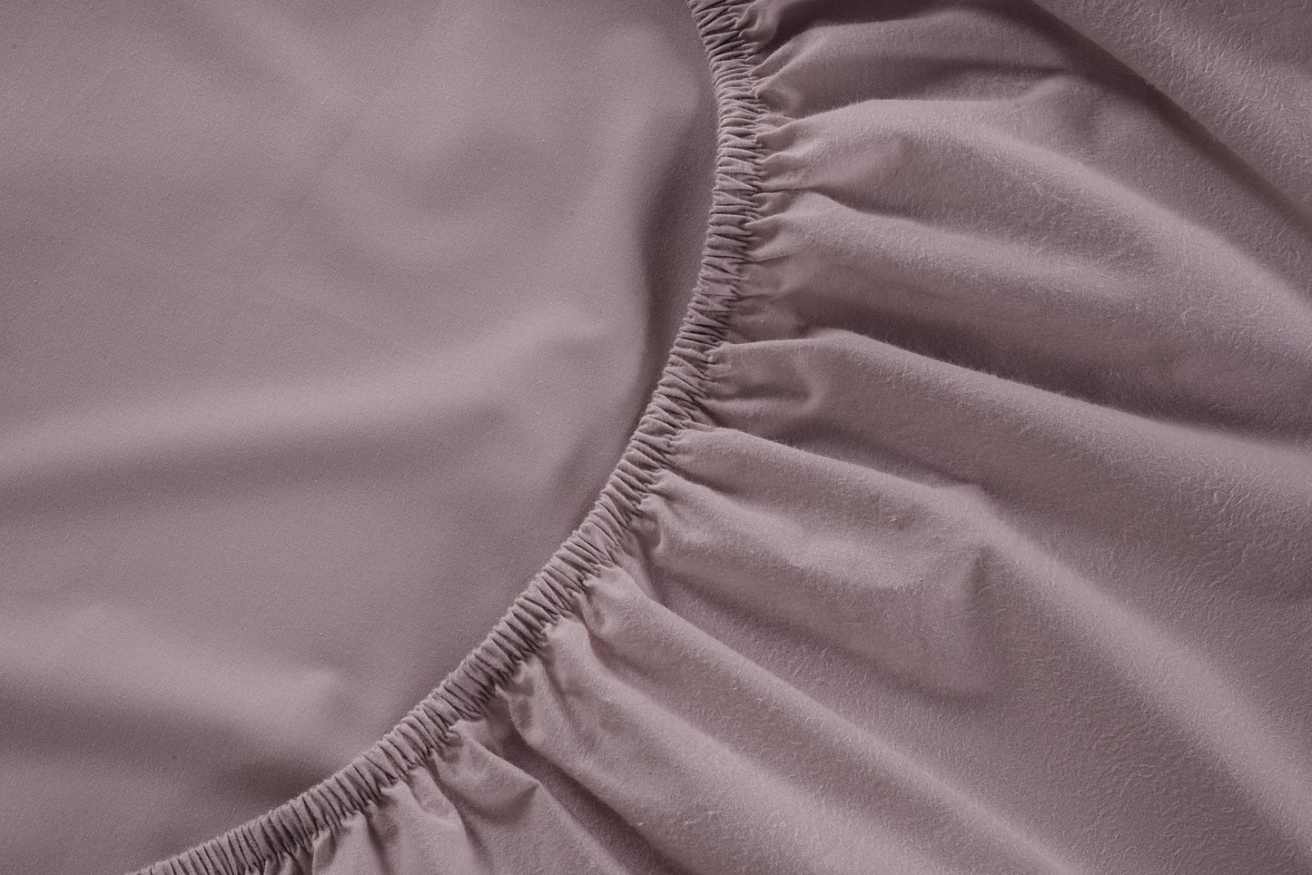 100% Organic Washed Cotton Fitted Sheet Set - Lilac
