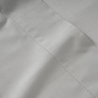 100% Organic Washed Cotton Fitted Sheet Set - Silver