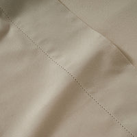 100% Organic Washed Cotton Fitted Sheet Set - Taupe