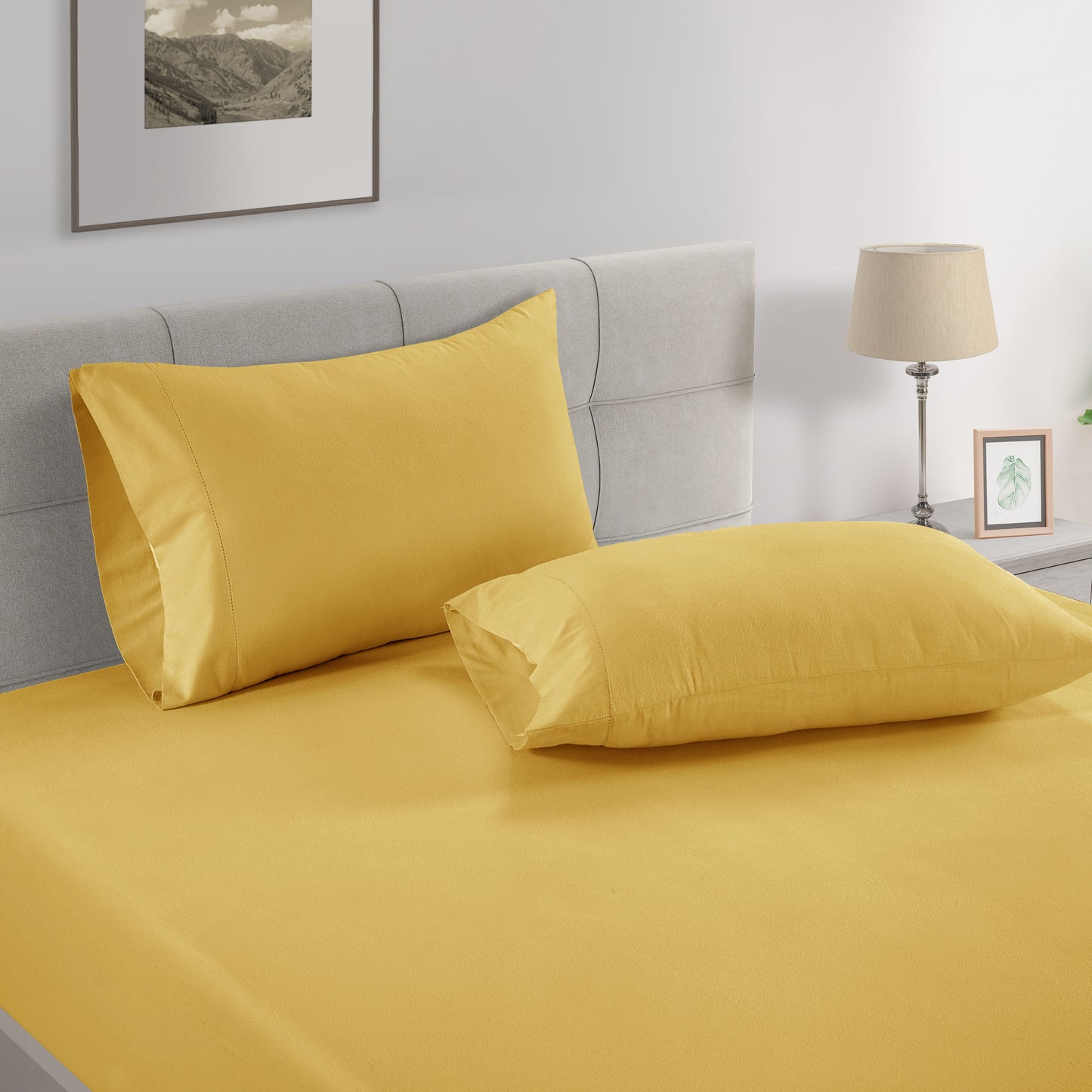 100% Organic Washed Cotton Fitted Sheet Set - Cocoon