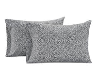 100% Organic Washed Cotton Sheet Set - Cheetah Charcoal