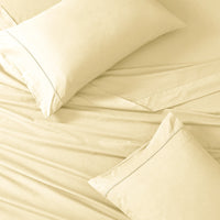 100% Organic Washed Cotton Sheet Set - Vanilla
