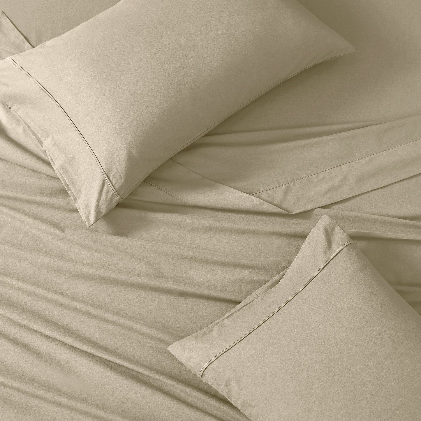 100% Organic Washed Cotton Sheet Set - Linen