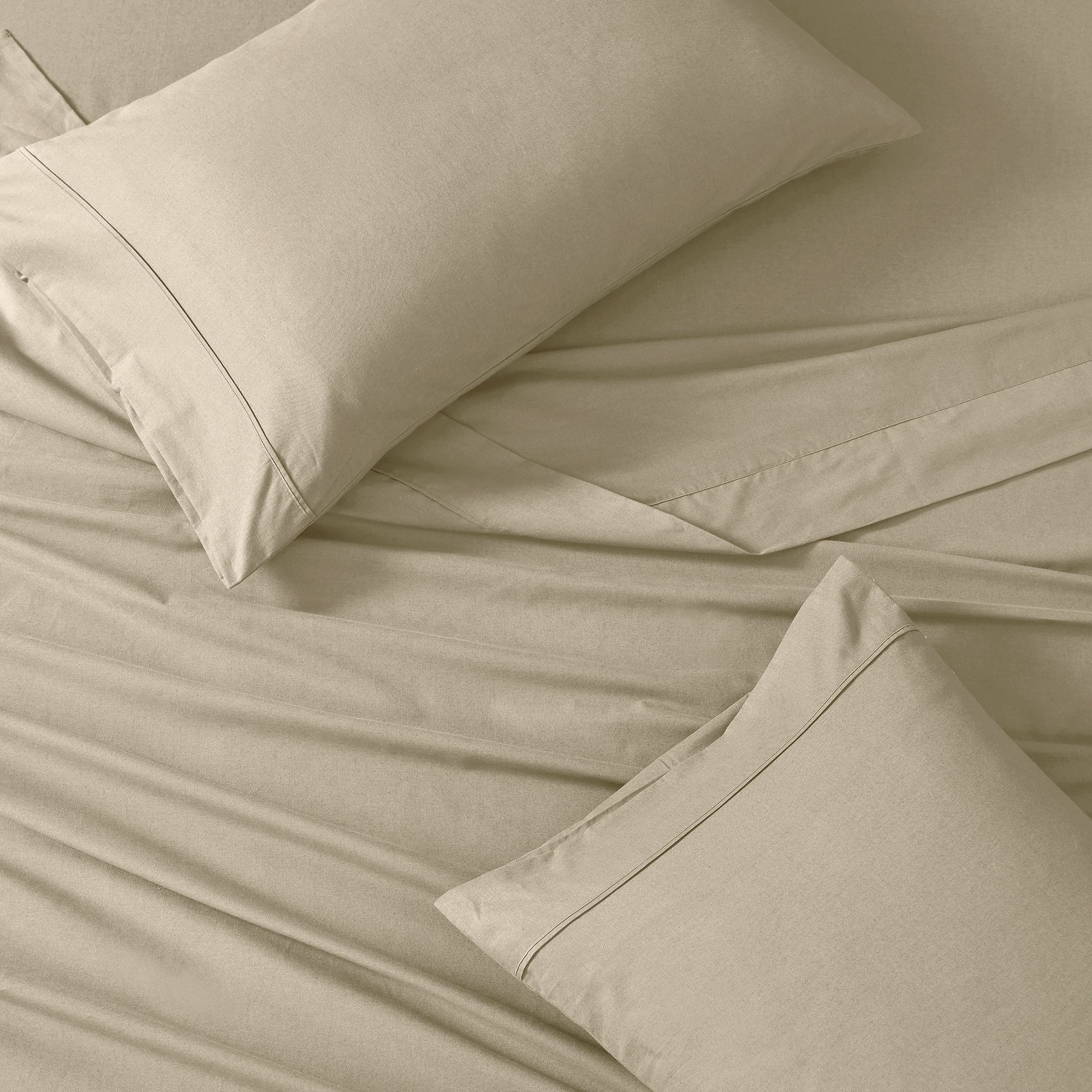 100% Organic Washed Cotton Sheet Set - Linen