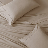 Organic Cotton Bedding & Towel Bundle - Taupe