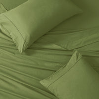 100% Organic Washed Cotton Sheet Set - Fern