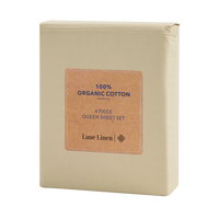 100% Organic Washed Cotton Sheet Set - Linen
