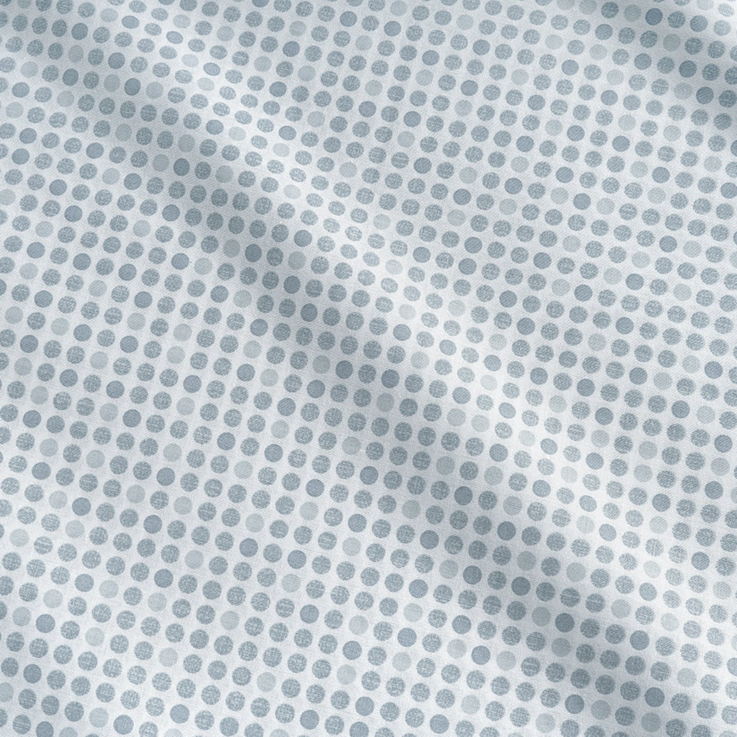 100% Organic Washed Cotton Sheet Set - Polka Dot Blue