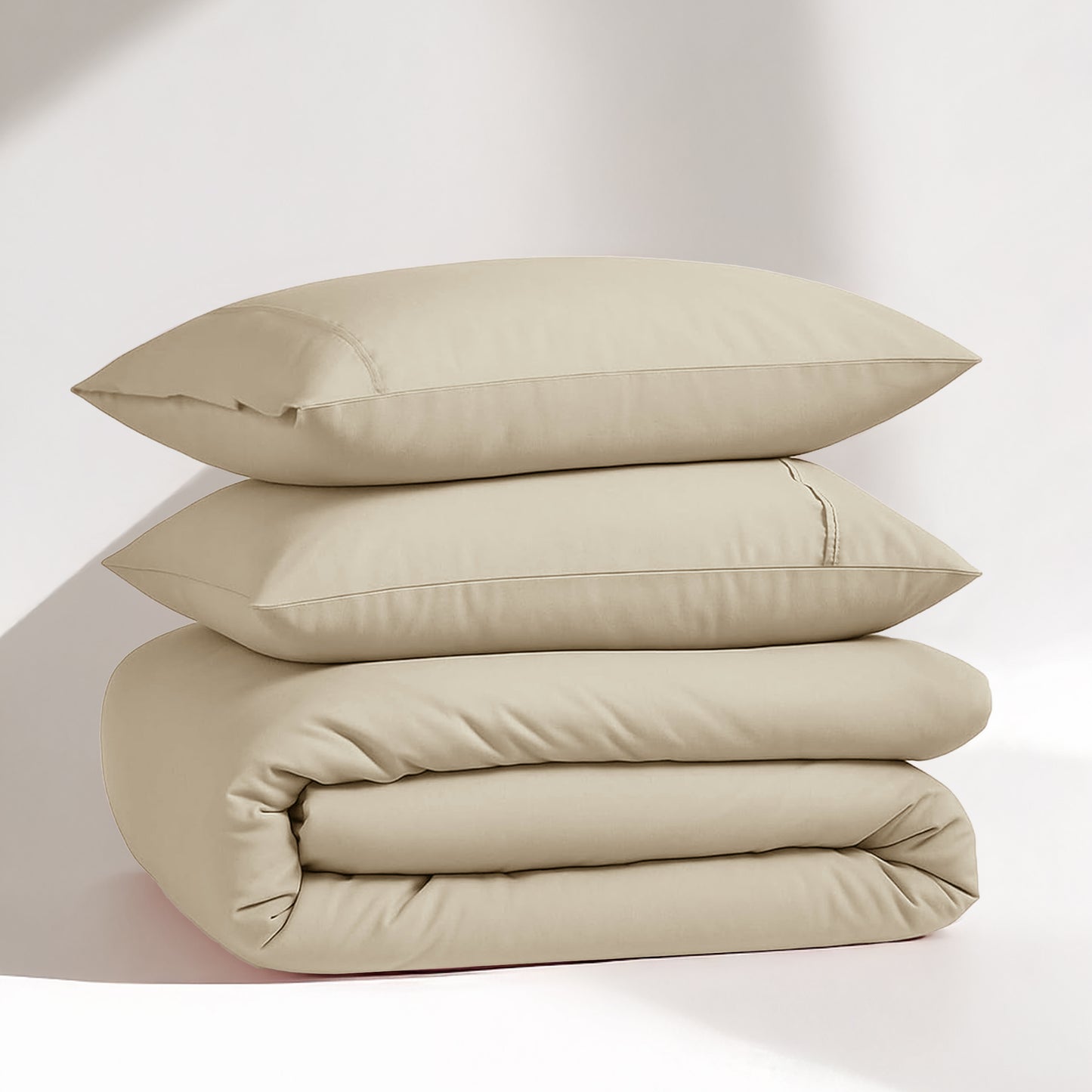 100% Organic Washed Cotton Quilt Cover Set - Linen