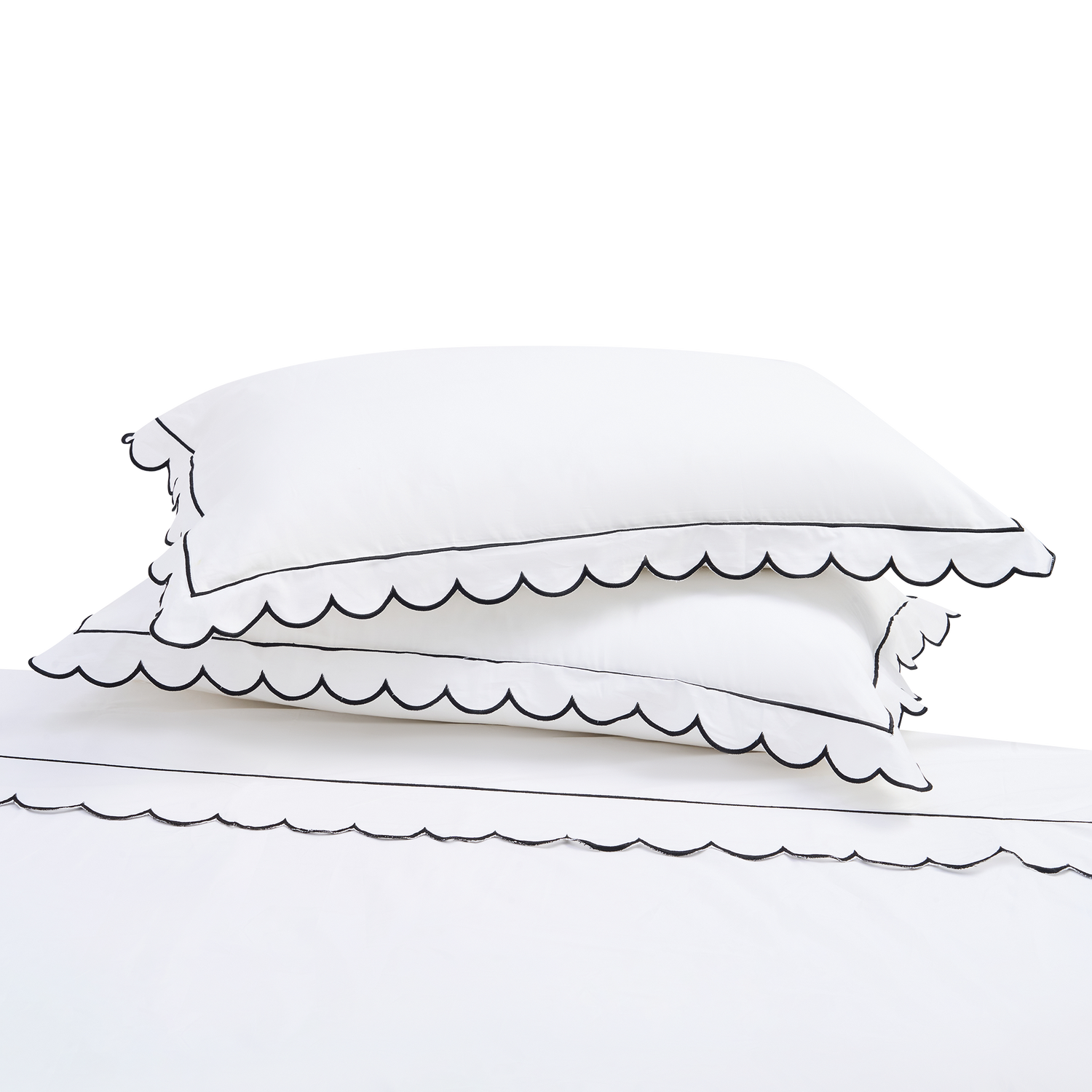 Scalloped Cotton Sheet Sets