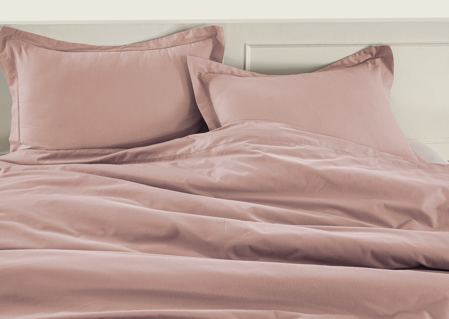 100% Organic Washed Cotton Quilt Cover Set - Sepia Rose