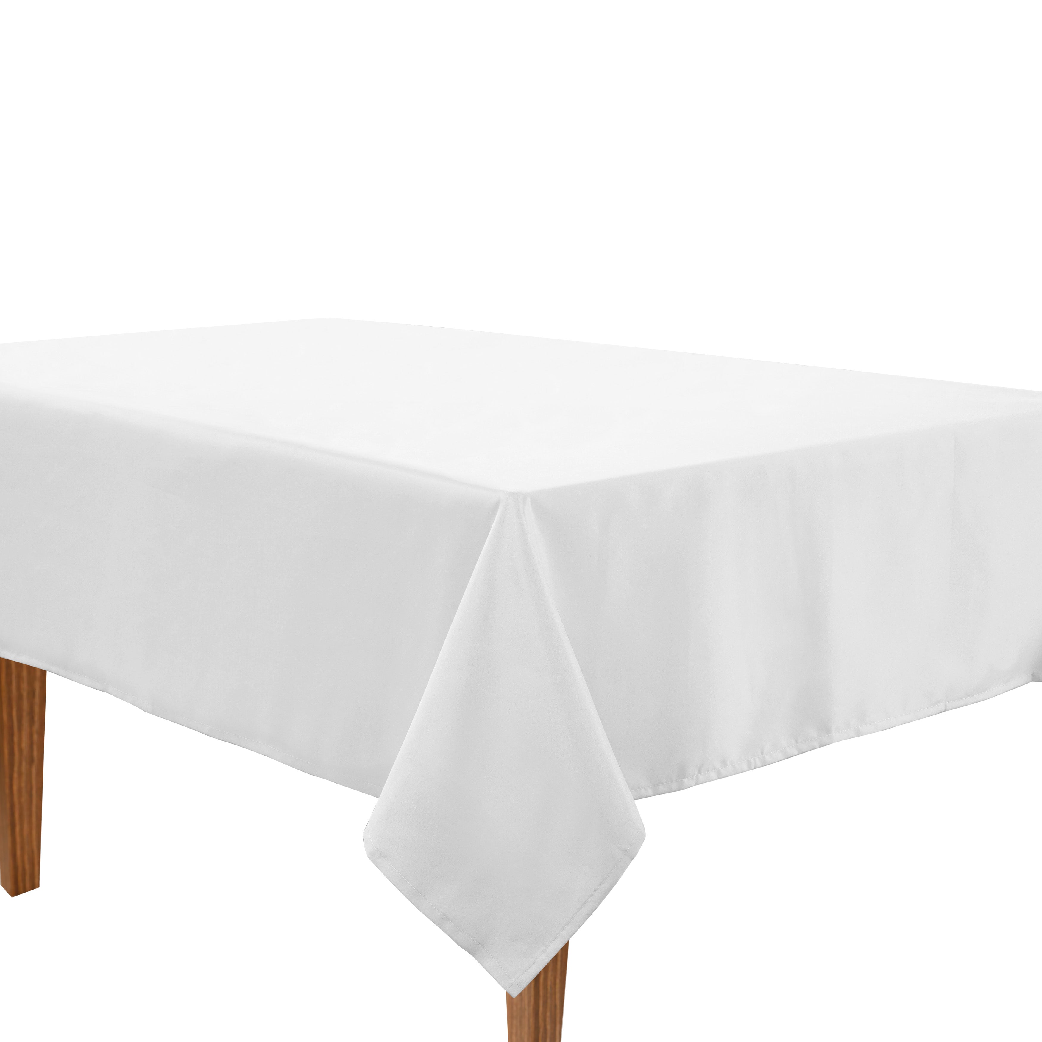 Solid Tablecloth 6 seat 152x213cm - White
