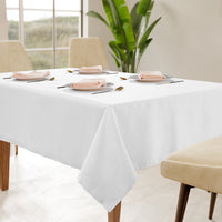 Solid Tablecloth 6 seat 152x213cm - White