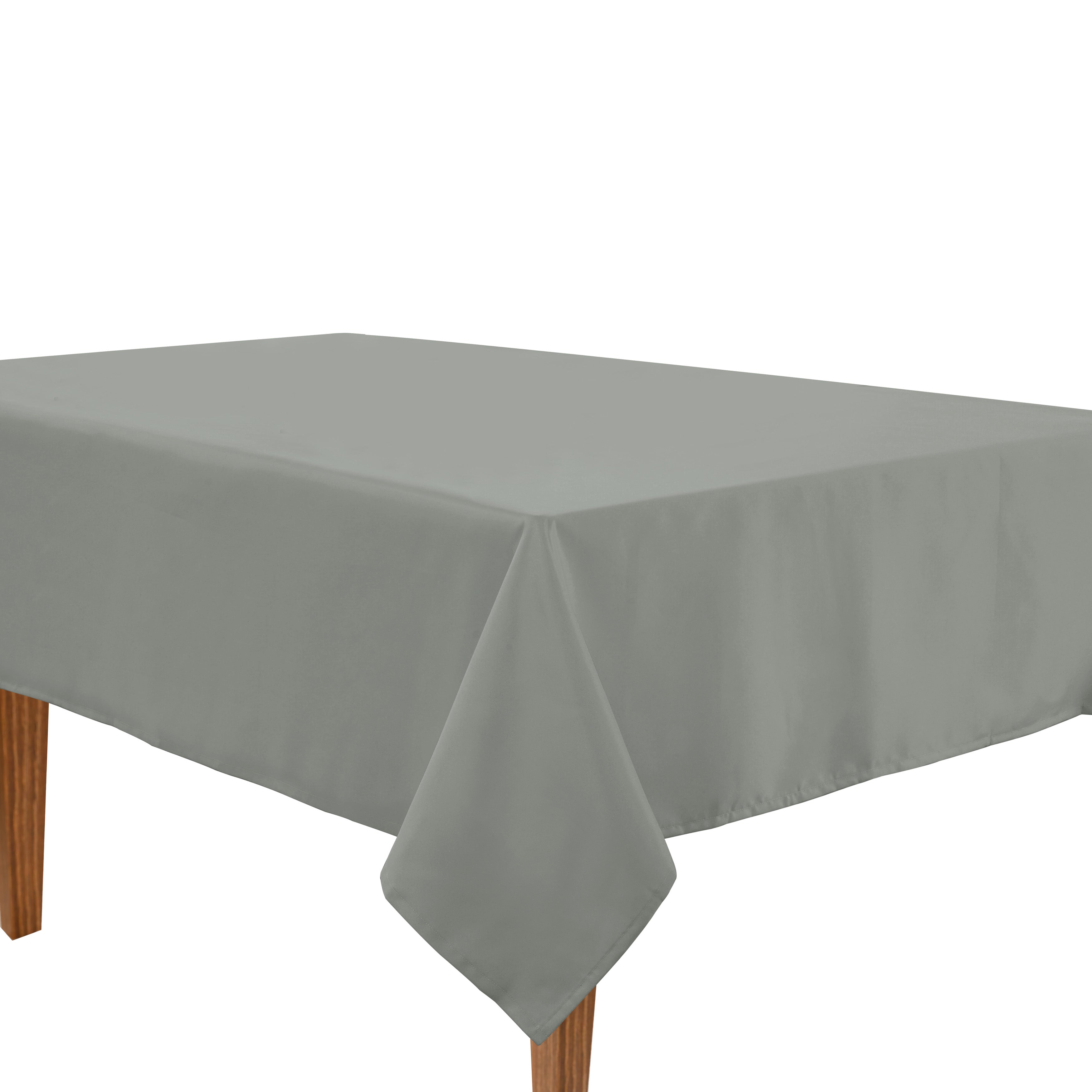 Solid Tablecloth 4 seat 152x152cm - Silver