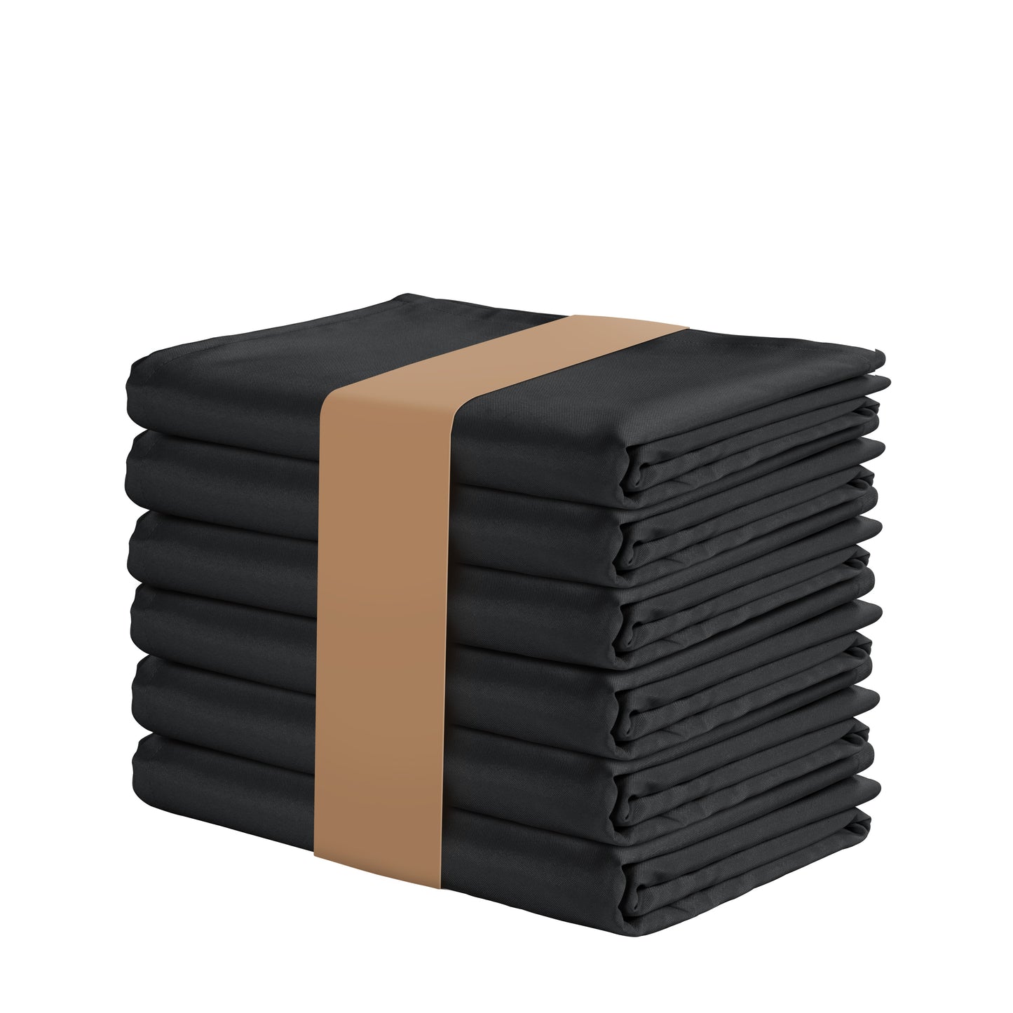 Set of Solid Tablecloths 6 seat 152x213cm - Black