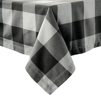 100% Cotton Tablecloth 8 seat 150x260cm - Black White Check