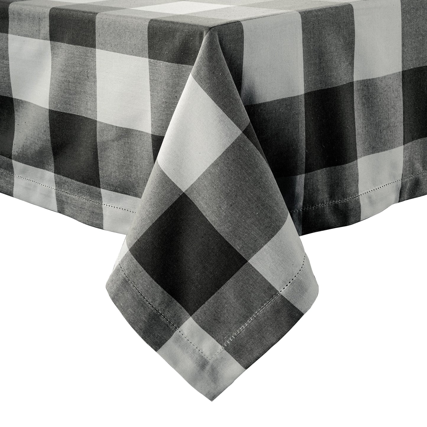 100% Cotton Tablecloth 10 seat 150x304cm - Black White Check