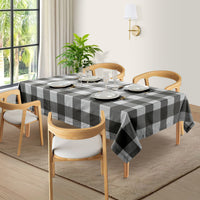 100% Cotton Tablecloth 4 Seat 150x150cm - Black White Check
