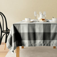 100% Cotton Tablecloth 6 seat 150x210cm - Black White Check