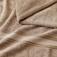 24 Piece 100% Cotton Towel Set 550GSM - Taupe
