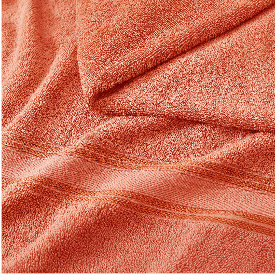 24 Piece 100% Cotton Towel Set 550GSM - Tigerlily