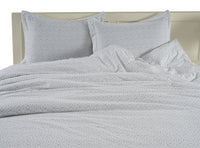 100% Organic Washed Cotton Quilt Cover Set - Haze Grey